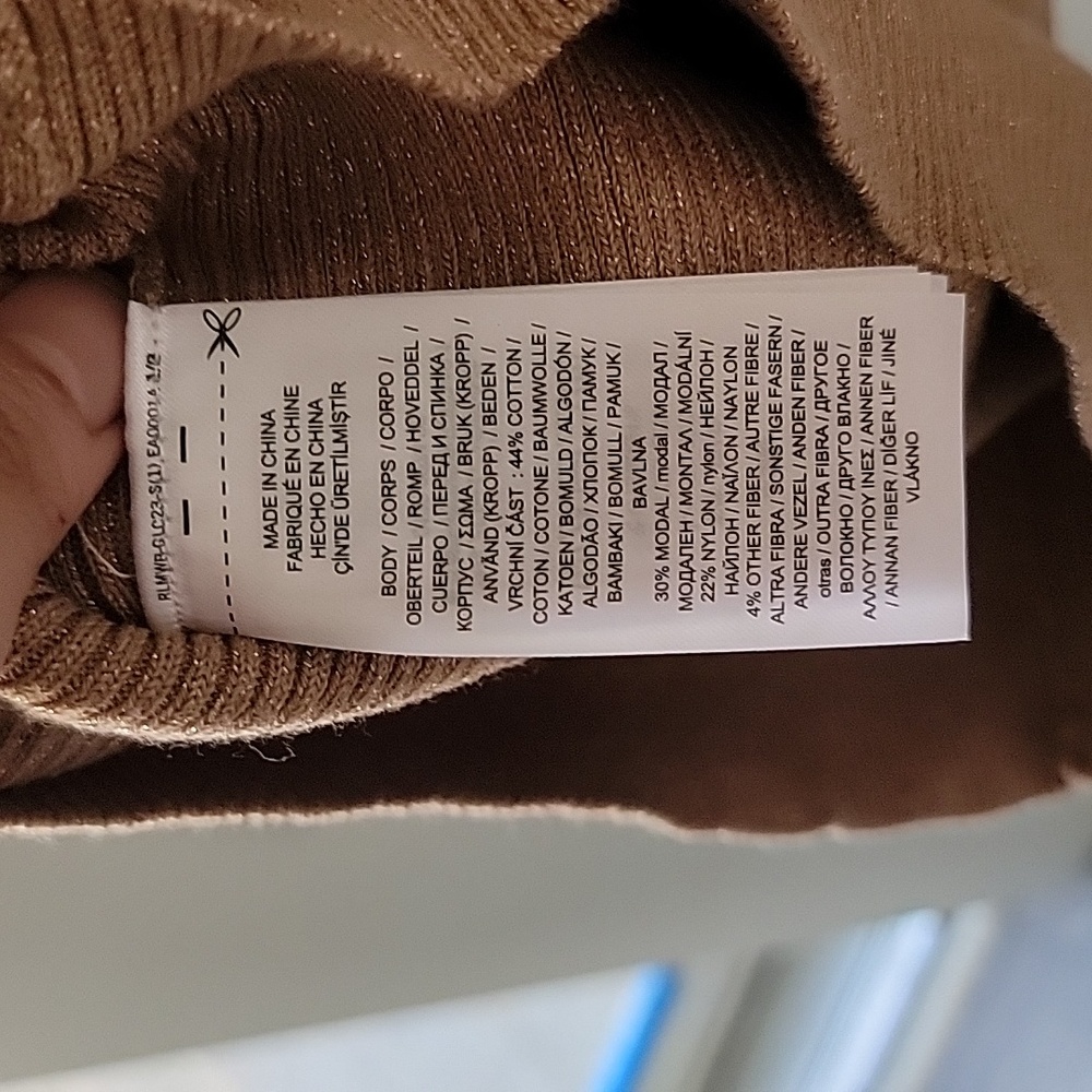 Ralph Lauren Black Label Tan Turtleneck Sweater - Picture 6 of 6